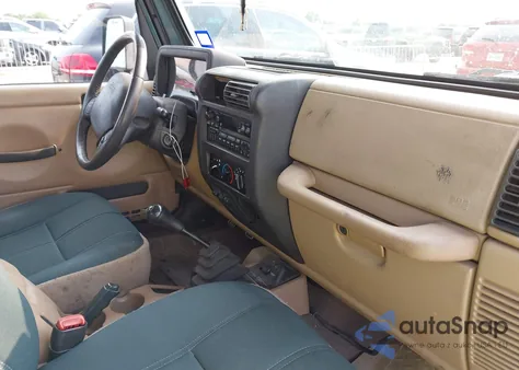 2000 Jeep Wrangler Sahara из США, поврежденный, VIN 1J4FA59S0YP798716